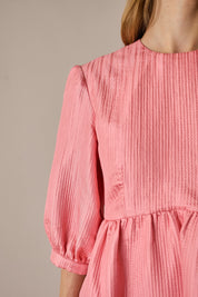 Structured wool and silk dress