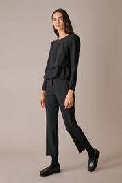 Pantaloni in lana elasticizzata