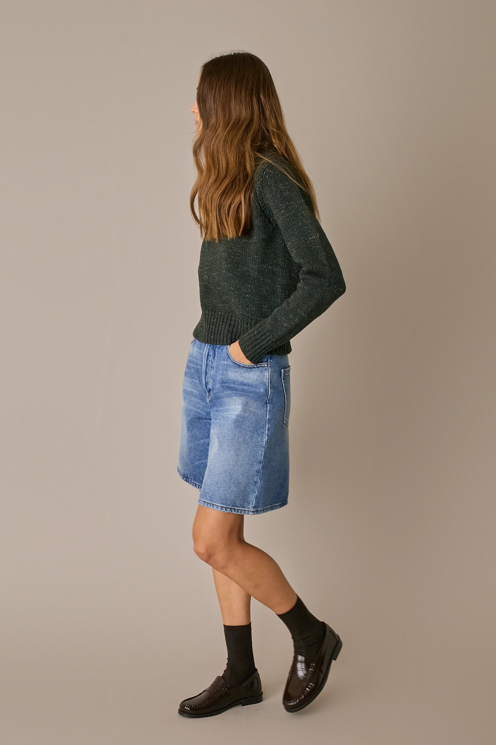 Bermuda in denim