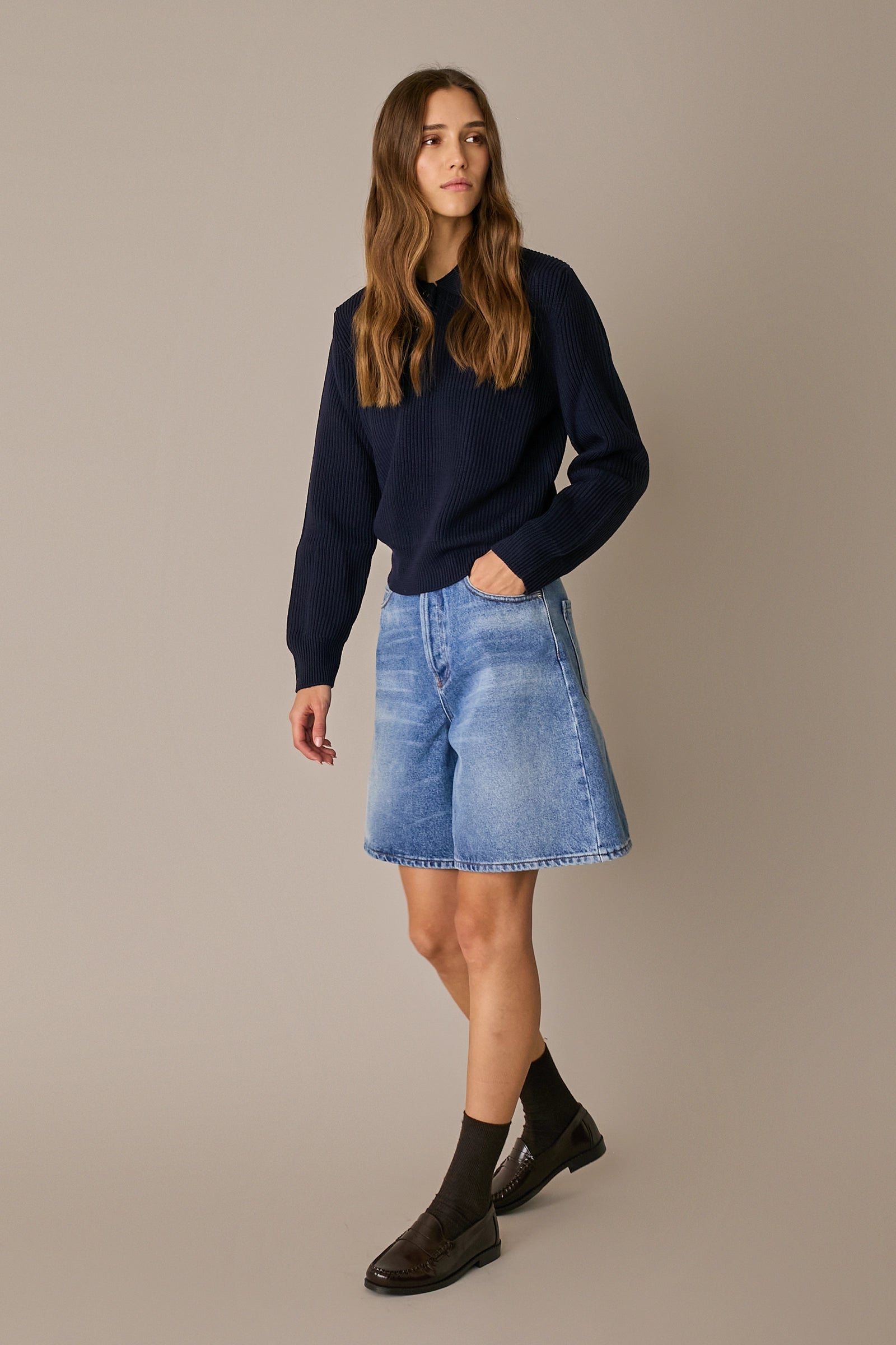 Bermuda in denim