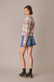 Denim 5-pocket shorts