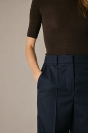 Pantaloni timeless in lana stretch