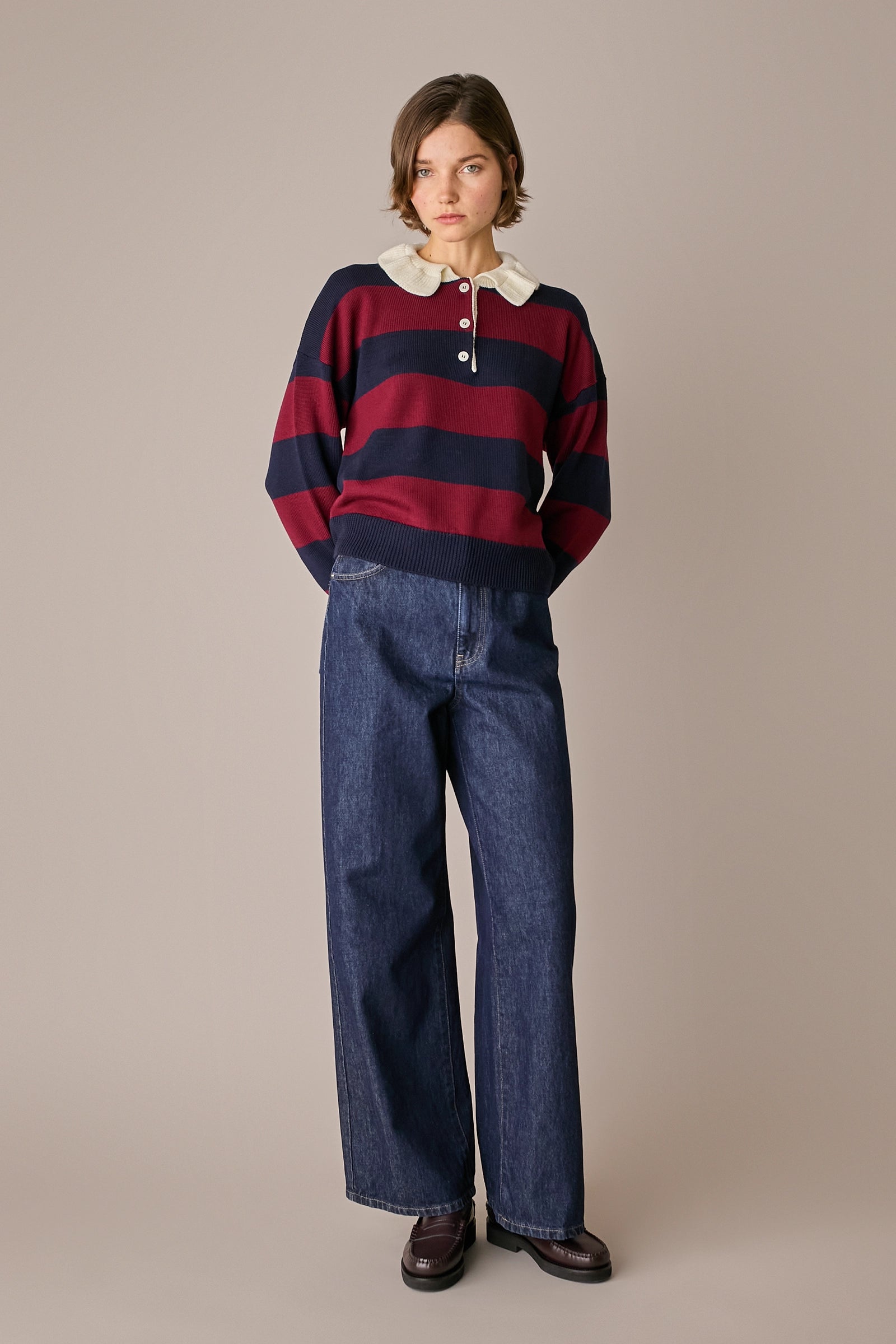 jeans 5 tasche 90s in denim di cotone denim blu
