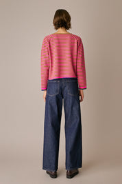 jeans 5 tasche 90s in denim di cotone denim blu, chiusura con cerniera, lazzari
