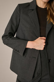 Stretch wool blazer