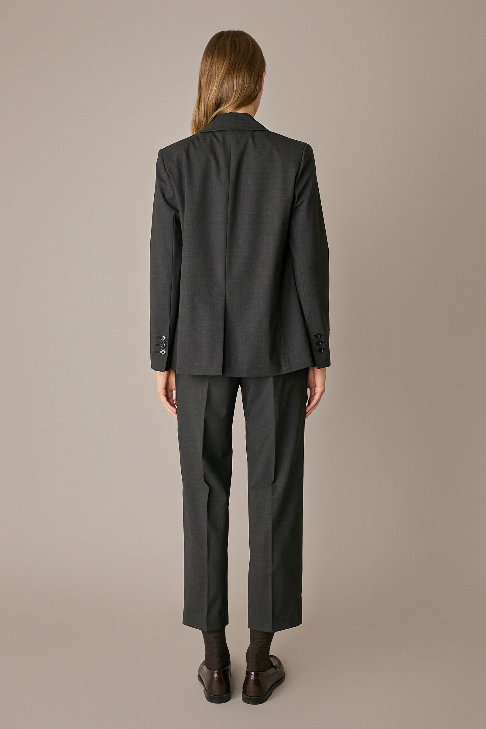 Stretch wool blazer