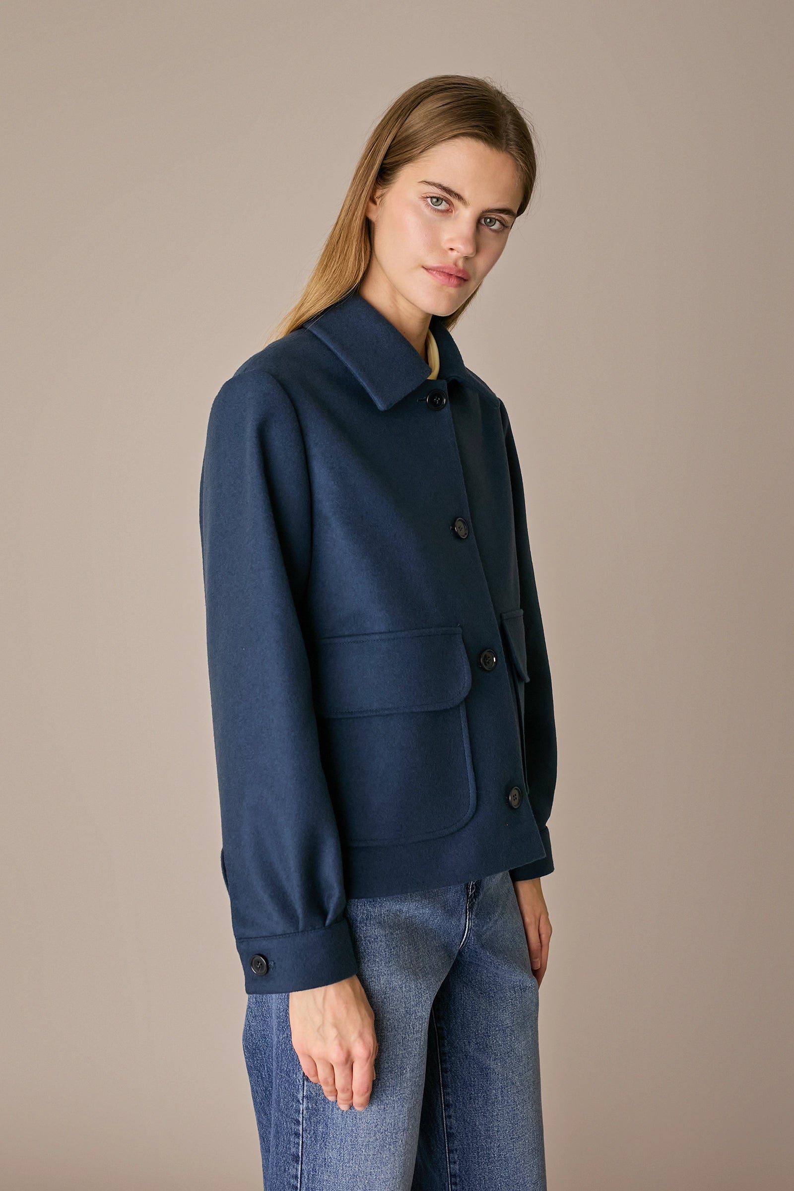 Wool and cashmere jacket