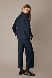 Blazer doppiopetto in lana stretch