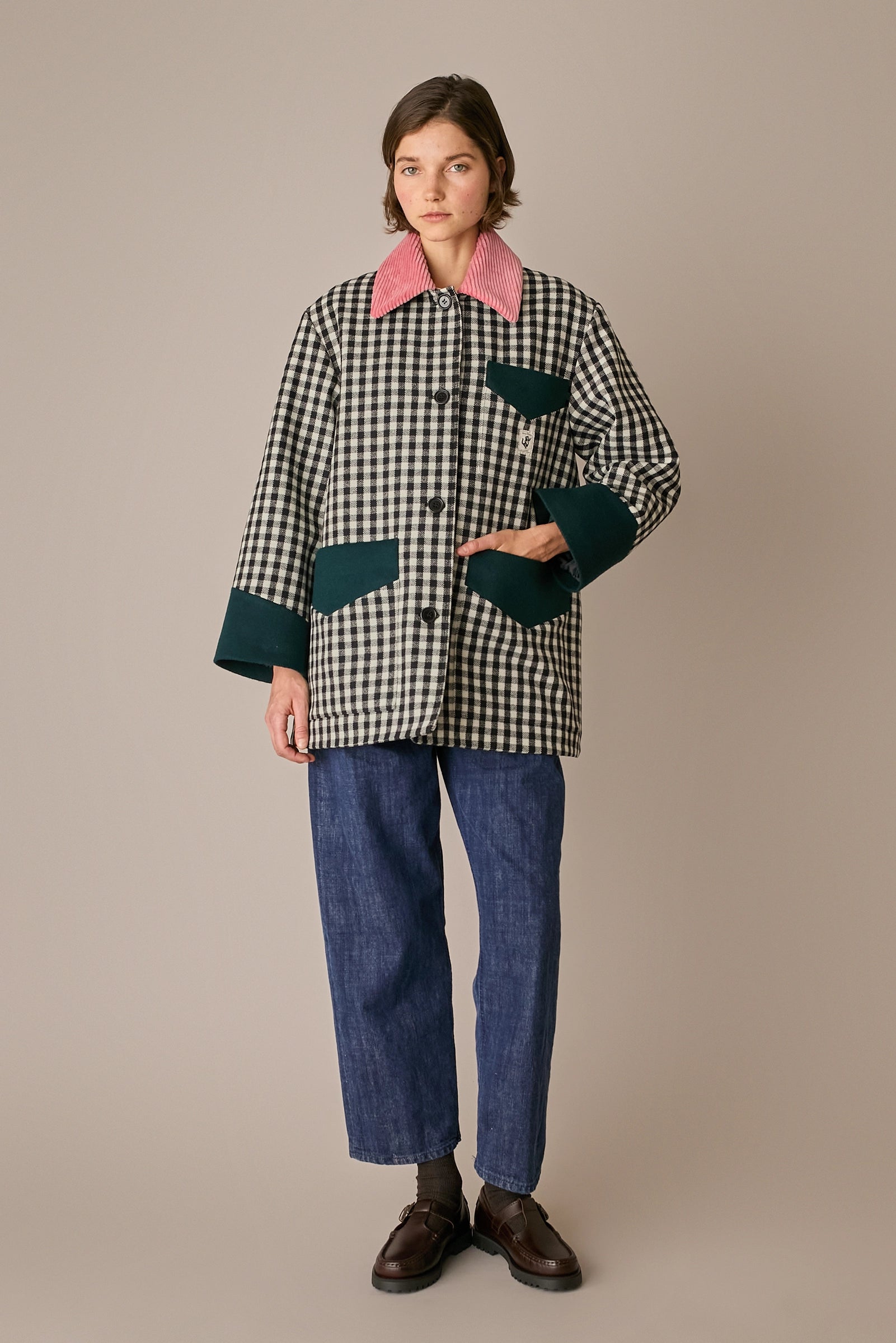 Cappotto da donna vichy