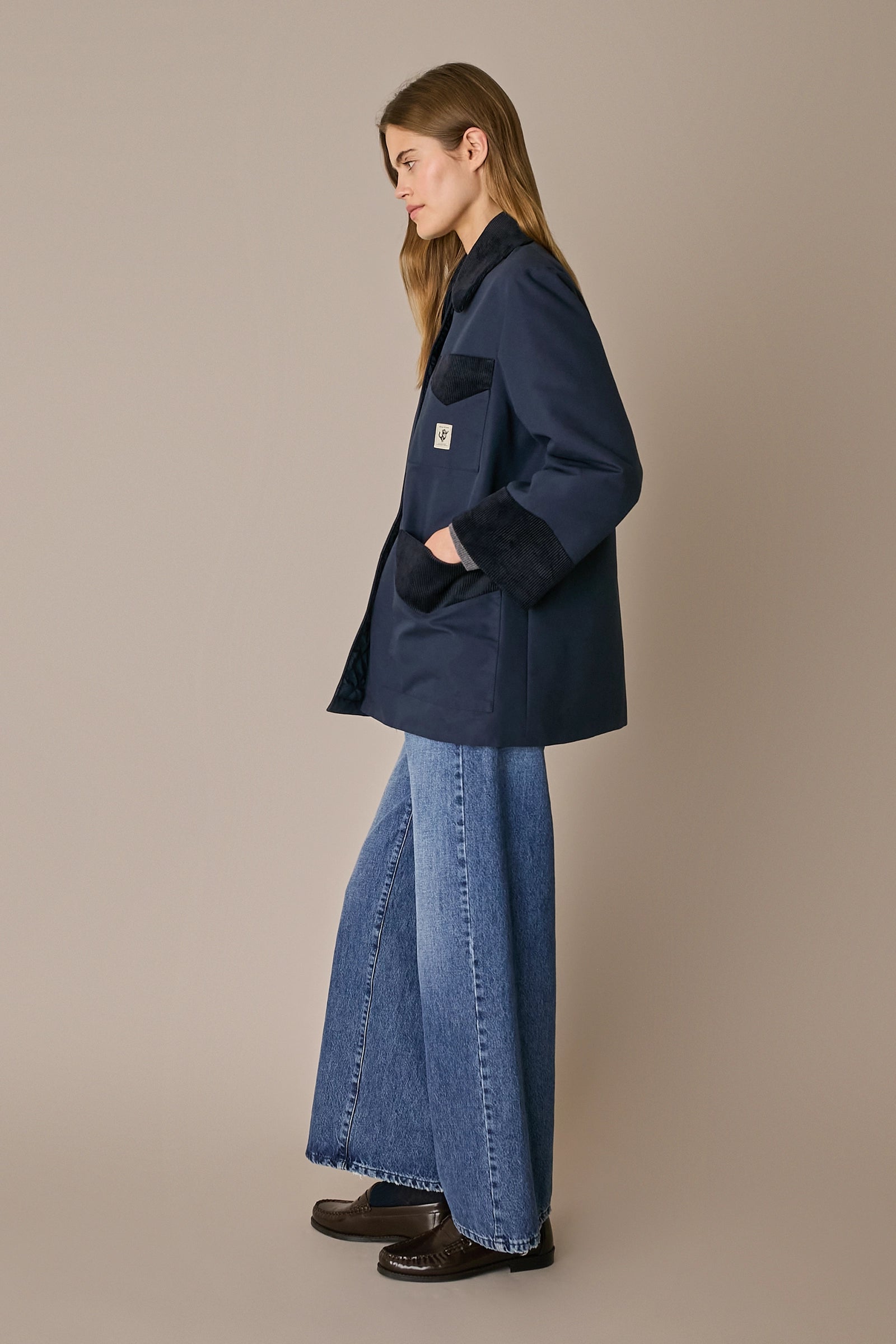 Giacca imbottita – Everyday Wear blu navy con vestibilità regolare