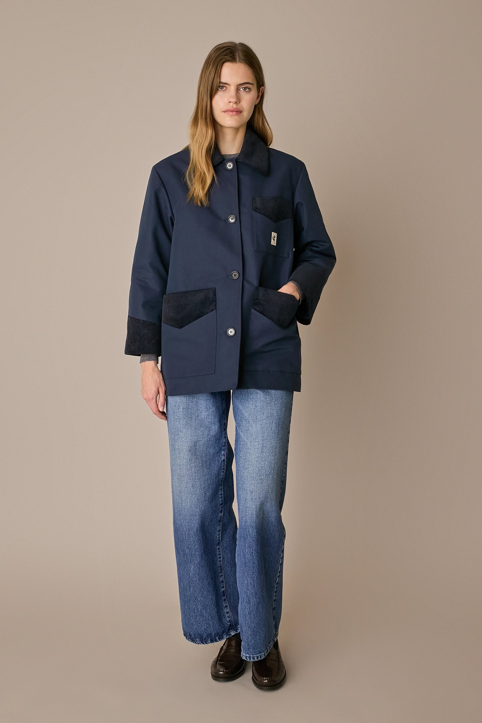 Giacca imbottita – Everyday Wear blu navy, in cotone, struttura trapuntata