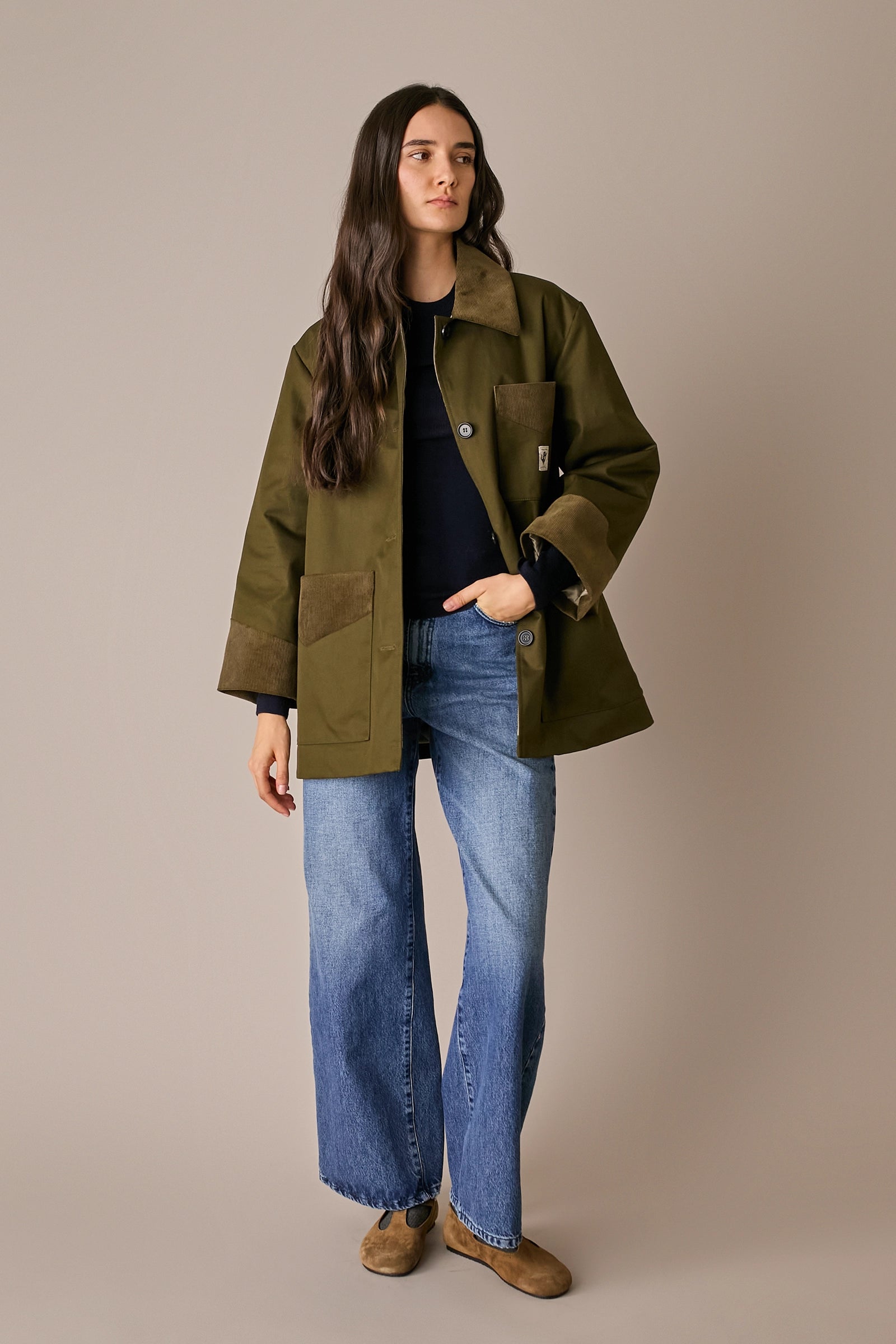 Giacca imbottita tipo barbour