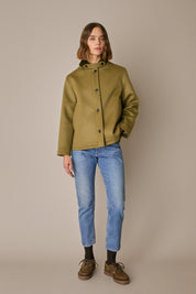 Wool and cashmere deck jacket
