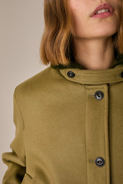 Wool and cashmere deck jacket