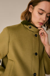 Wool and cashmere deck jacket