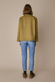 Wool and cashmere deck jacket