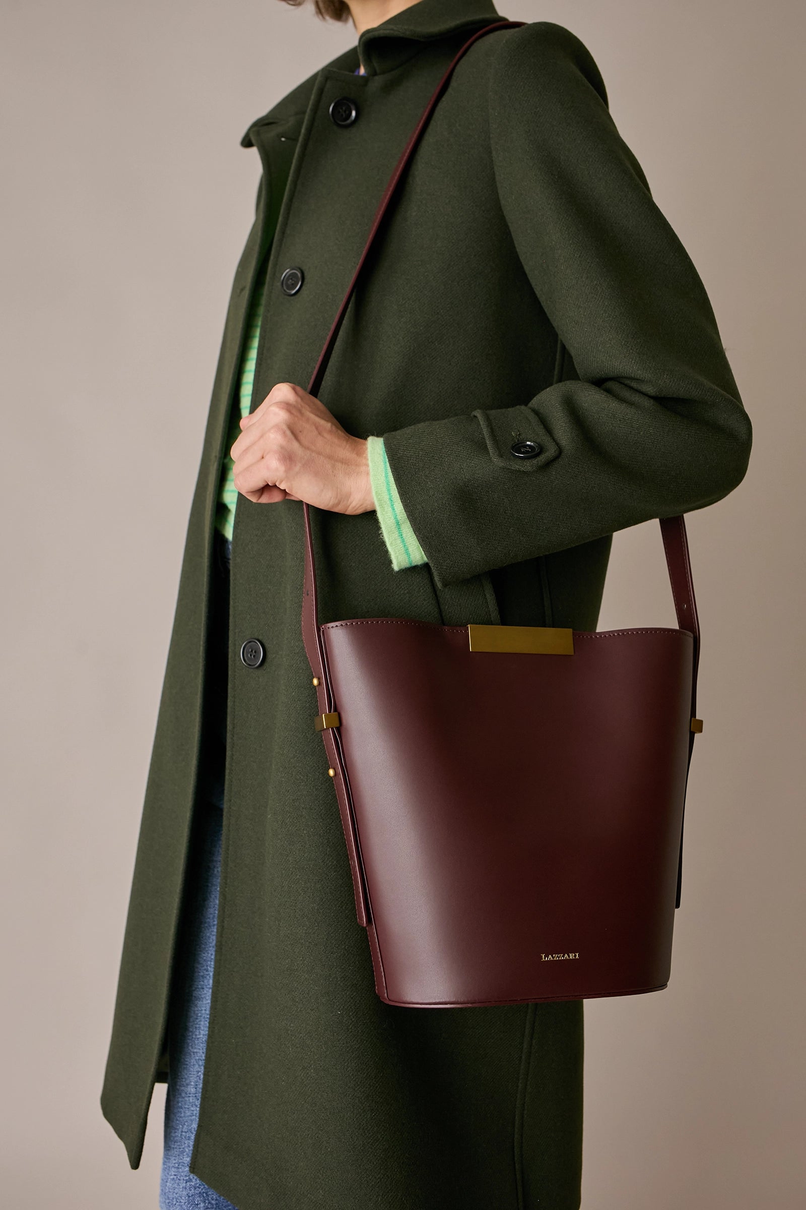 cappotto in lana vergine, foderato, verde bosco