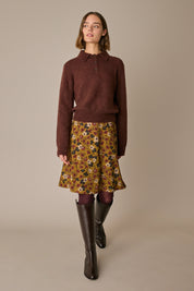 Fluid floral skirt