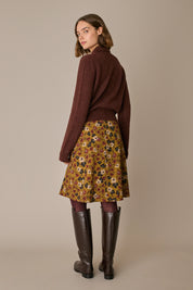 Fluid floral skirt