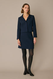 Tailleur giacca e gonna in blend di lana