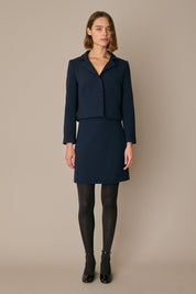 Tailleur giacca e gonna in blend di lana