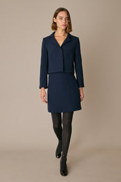 Tailleur giacca e gonna in blend di lana