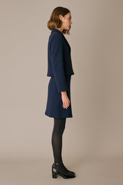 Tailleur giacca e gonna in blend di lana