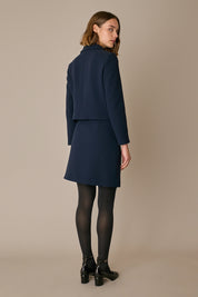 Tailleur giacca e gonna in blend di lana