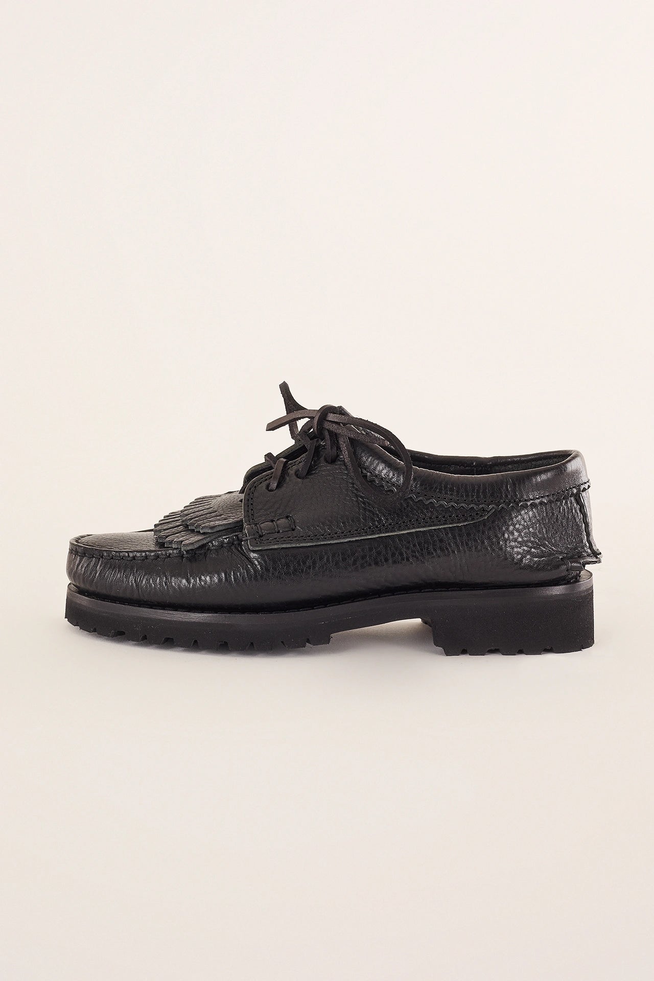 Mocassini allacciati con suola Vibram