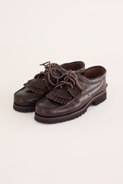 Mocassini allacciati con suola Vibram