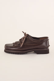 Mocassini allacciati con suola Vibram