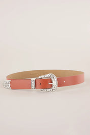 Belt with decorated buckle