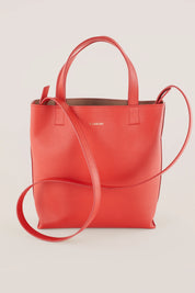 Tote bag in pelle con tracolla