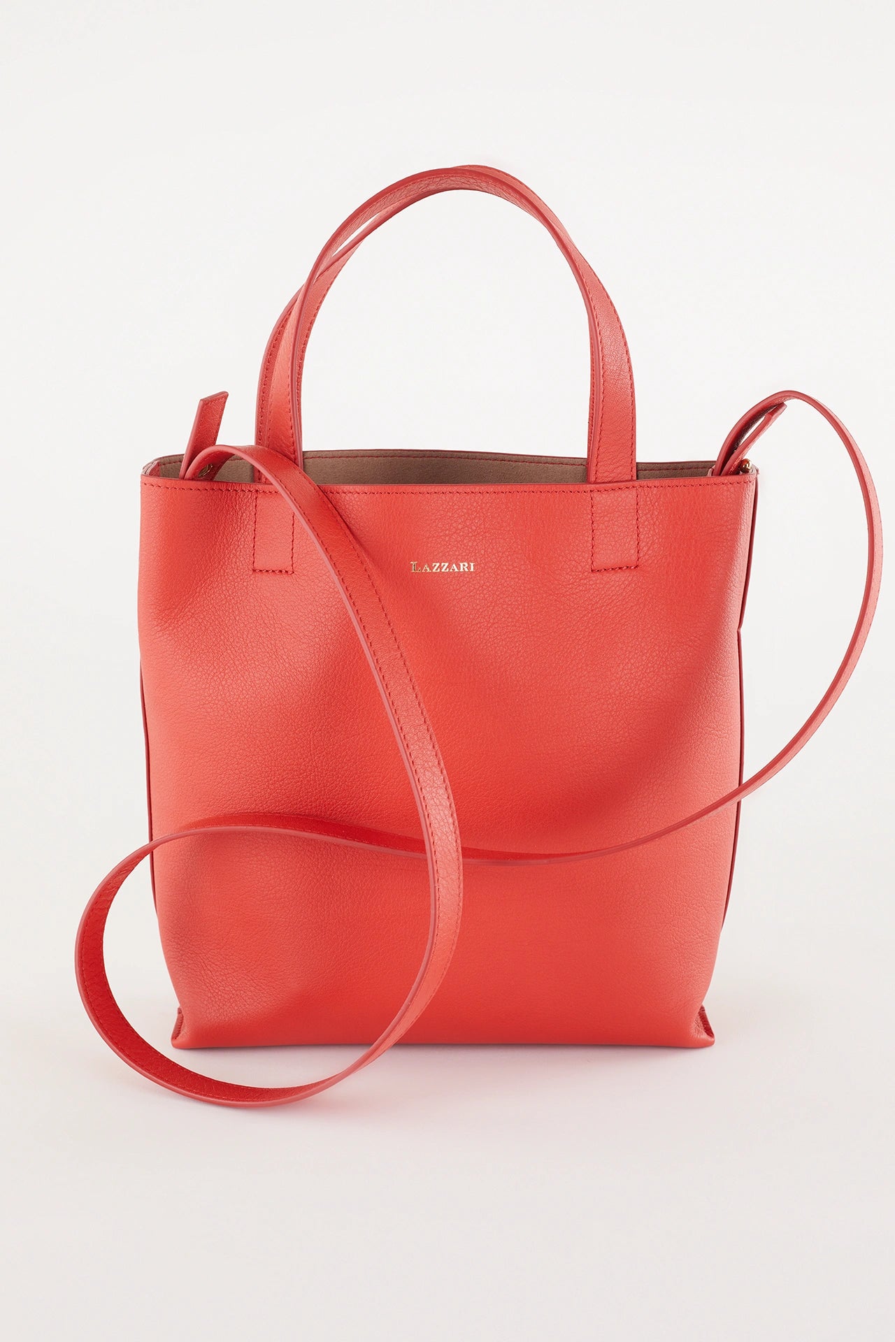 Tote bag in pelle con tracolla