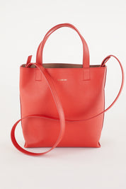 Tote bag in pelle con tracolla