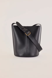 Borsa a secchiello in pelle