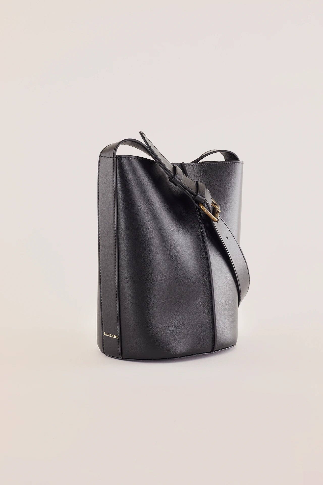 Borsa a secchiello in pelle