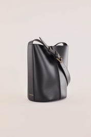 Borsa a secchiello in pelle