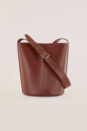 Borsa a secchiello in pelle