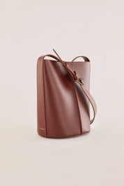 Borsa a secchiello in pelle