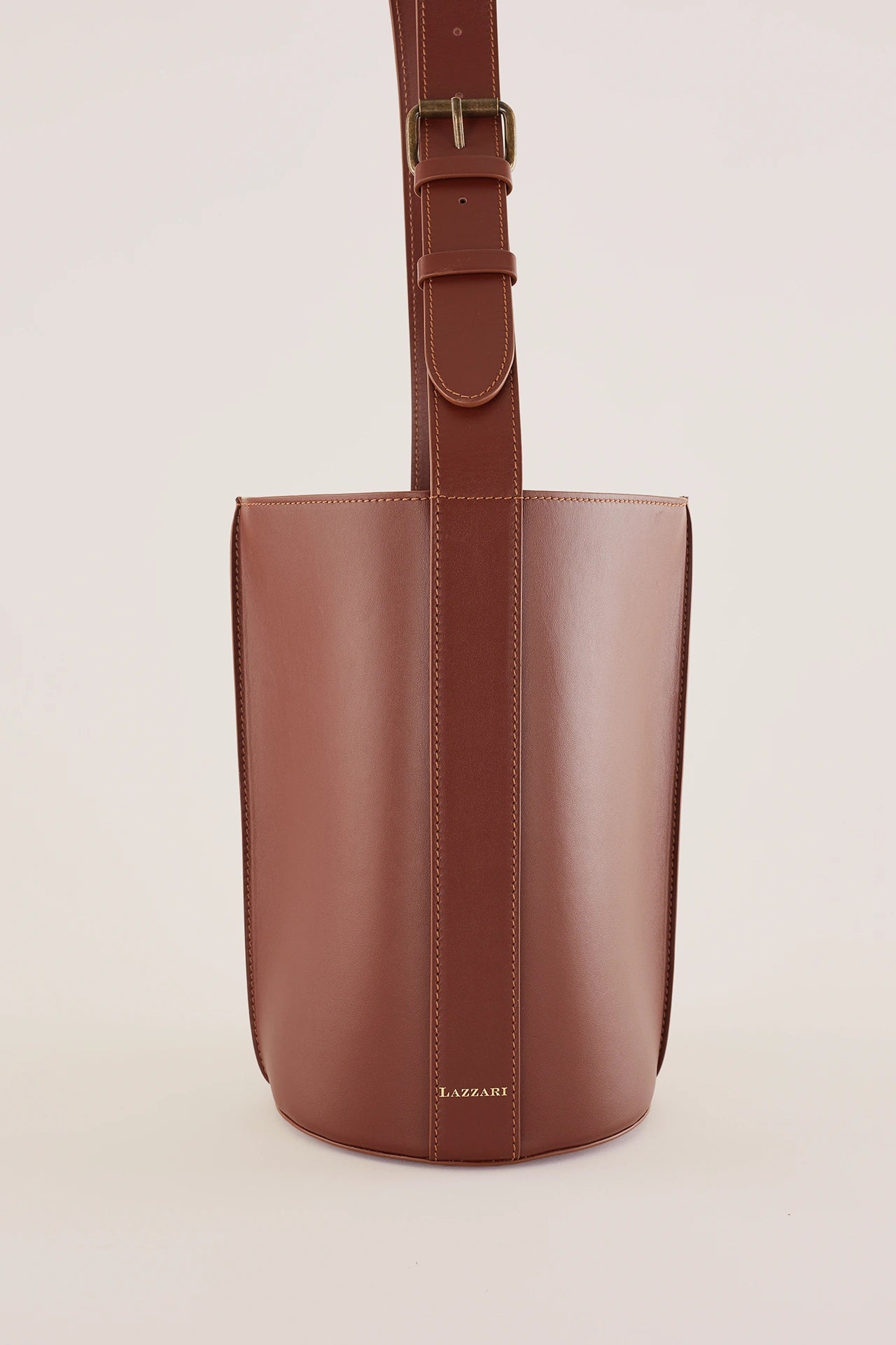 Borsa a secchiello in pelle