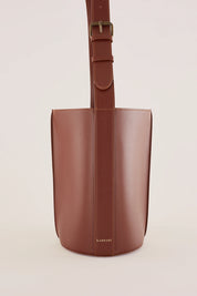 Borsa a secchiello in pelle