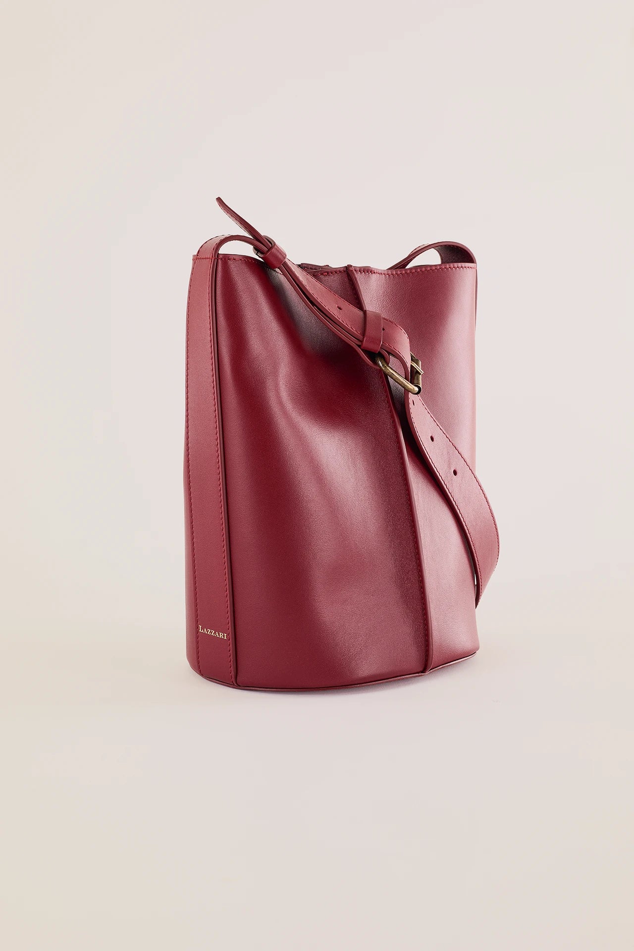 Borsa a secchiello in pelle