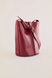 Borsa a secchiello in pelle