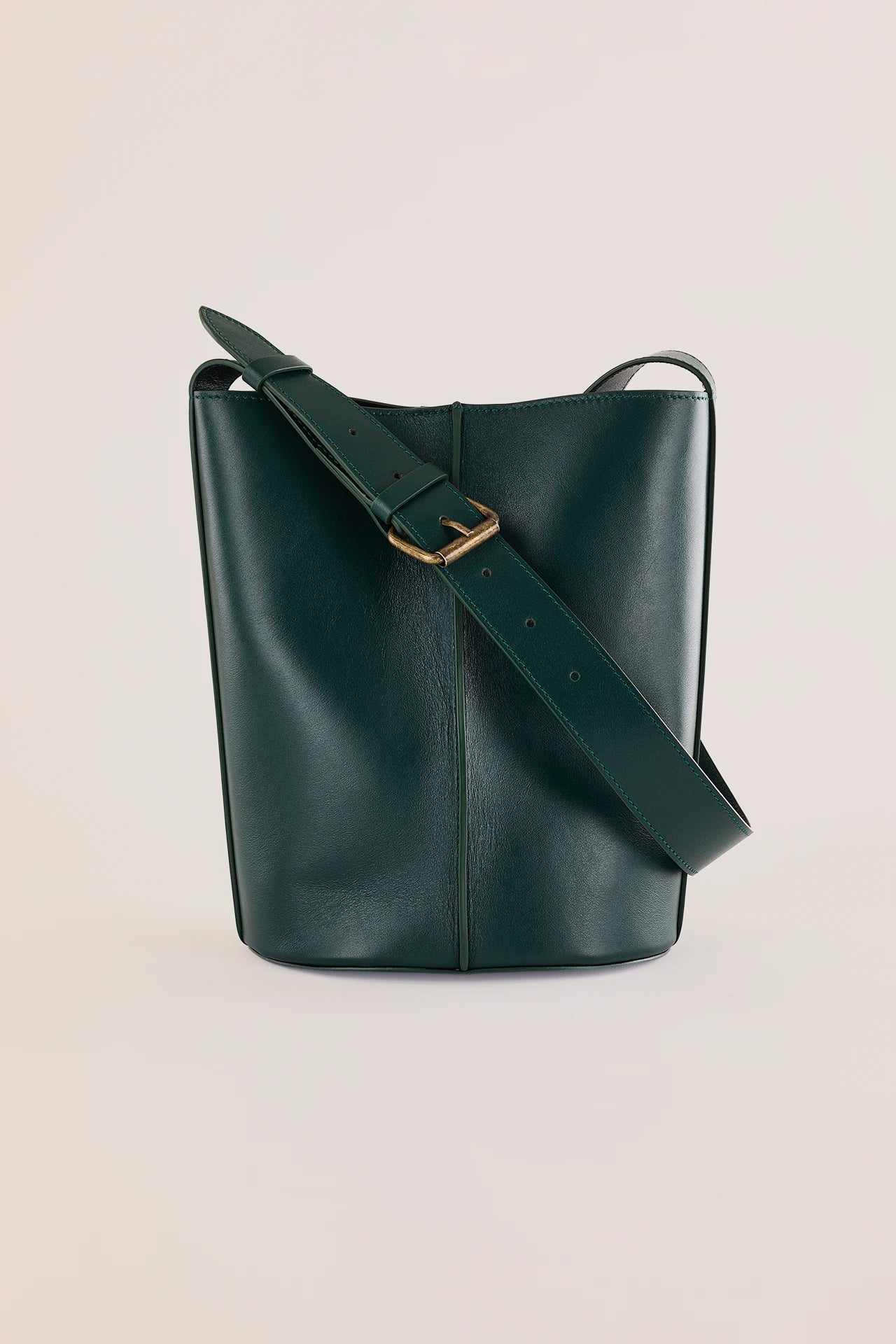 Borsa a secchiello in pelle