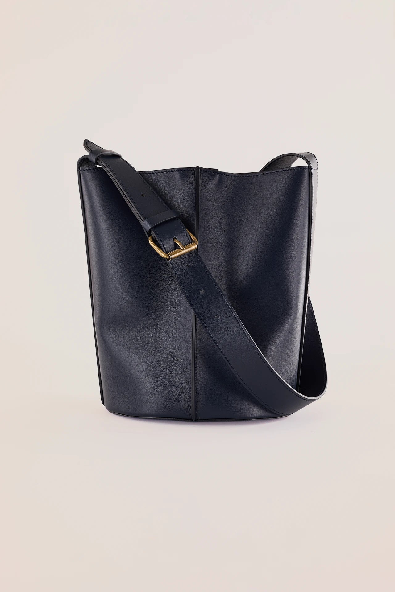 Borsa a secchiello in pelle