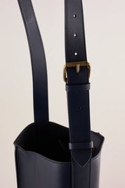 Borsa a secchiello in pelle