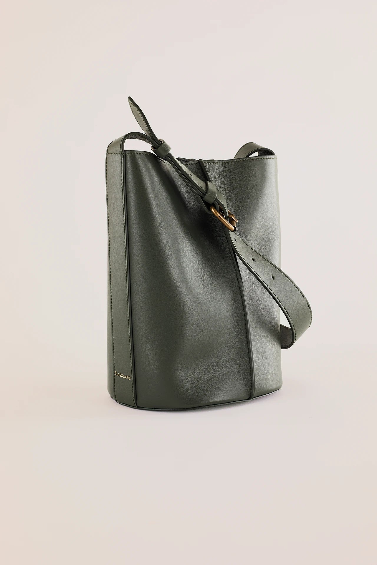 Borsa a secchiello in pelle