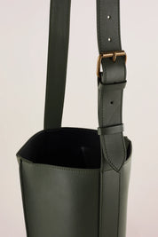 Borsa a secchiello in pelle