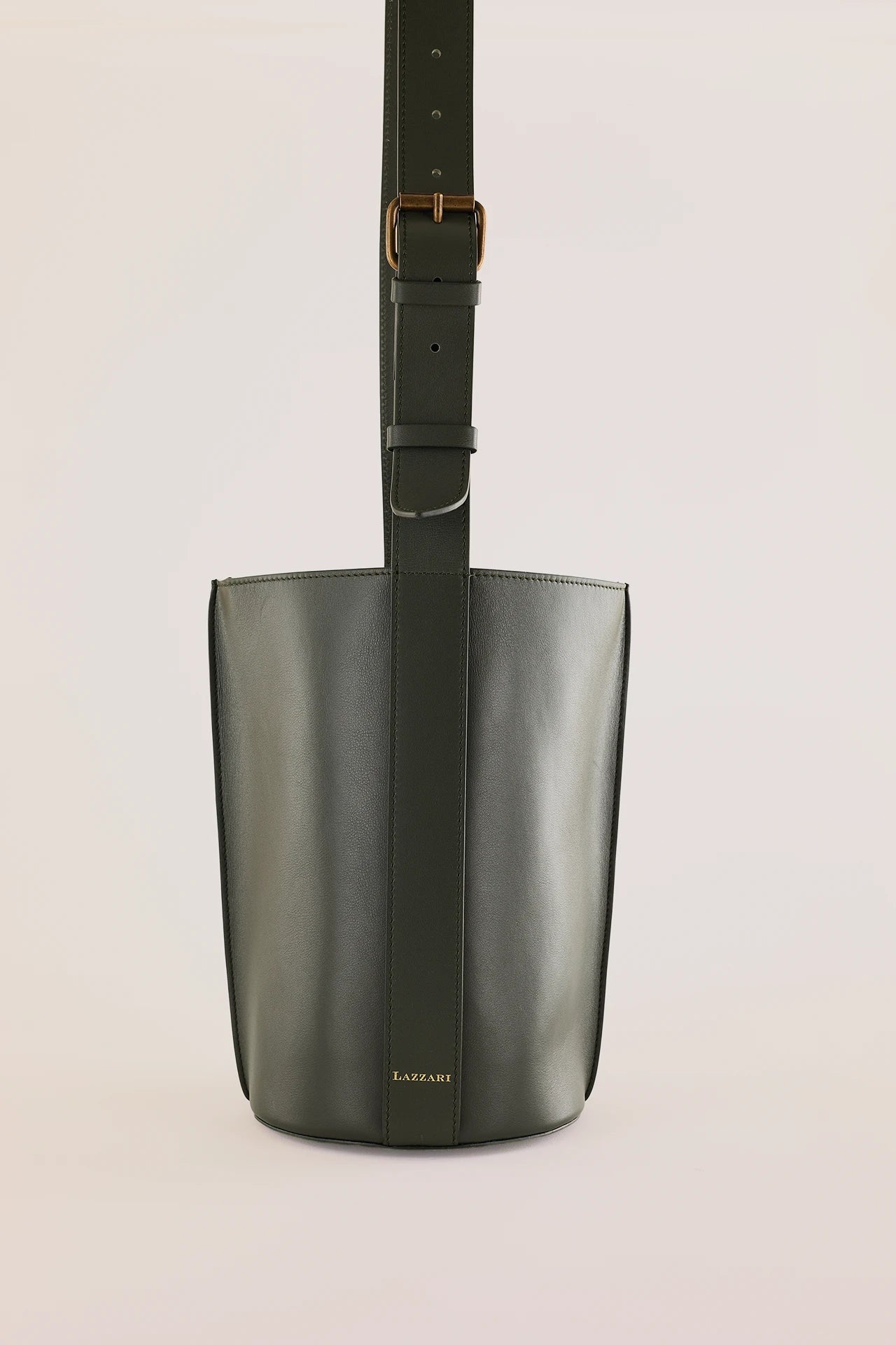 Borsa a secchiello in pelle